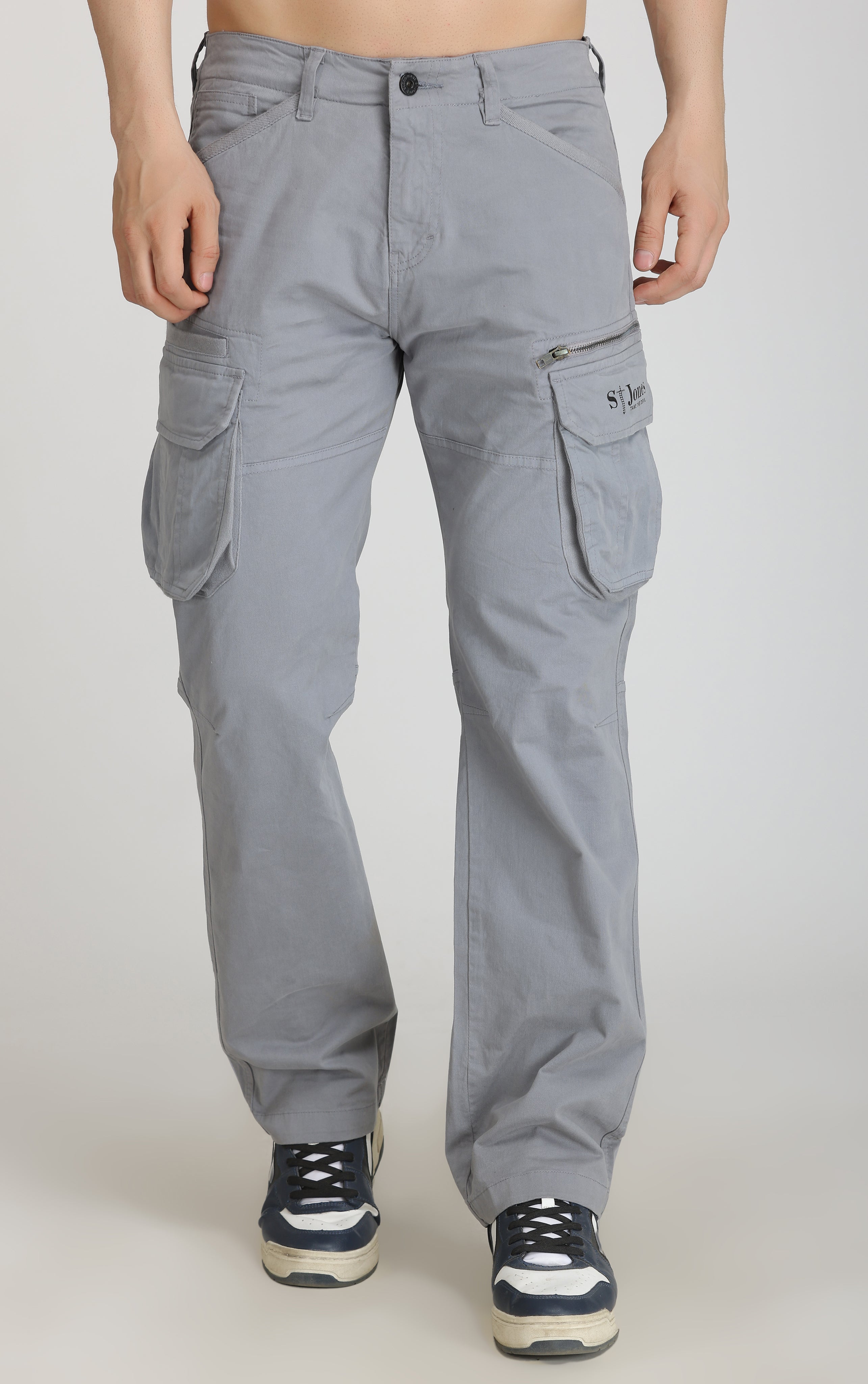 TRGPSG Men's Cargo Pants with 8 Pockets Cotton Cargo Work Pants(No  Belt),Khaki 44x34 - Walmart.com